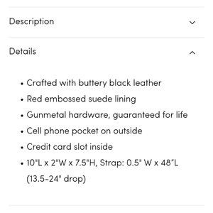 Hammitt medium VIP crossbody